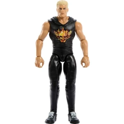 Bild av Mattel WWE actionfigur, Cody Rhodes 15,8 cm samlarobjekt med 10 artikulationspunkter och realistiskt utseende