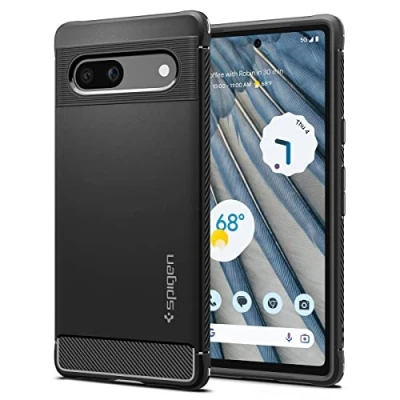 Bild av Spigen Rugged Armor TPU Back Cover Svart Google Pixel 7A