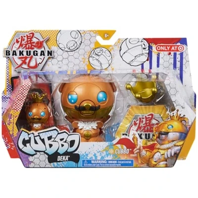 Bild av Bakugan 2021 Gold King Cubbo Deka Pack Jumbo samlarobjekt transformerande figur med 5 cm kärnfigur och samlarkort