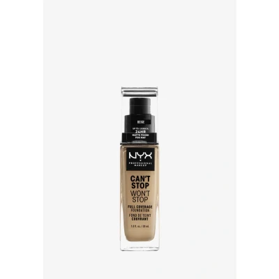 Bild av NYX Professional Makeup Can&#039;t Stop Won&#039;t Full Coverage Foundation Beige 30 ml