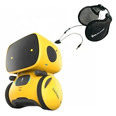 Bild av PNI Robo One interaktiv smart robot, röststyrning, pekknappar, gul + Midland Subzero Headphones Kod C936.19
