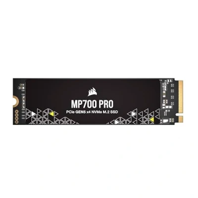 Bild av CORSAIR MP700 PRO 4 TB M.2 PCIe Gen5 x4 NVMe 2.0 SSD 2280 Upp till 12 400 MB/Sek Sekventiell Läsning High Density TLC NAND Svart