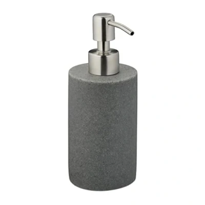 Bild av Relaxdays Tvåldispenser, grå, 180 ml