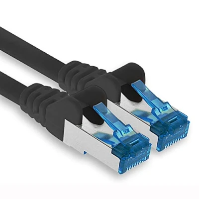 Bild av 7,5 m CAT.6 Ethernet Gigabit Lan nätverkskabel RJ45 CAT 6 A patchkabel 10000 Mbit s Sftp Pimf 500 MHz kompatibel med CAT5 CAT6 CAT7 Cat8 svart 1 st