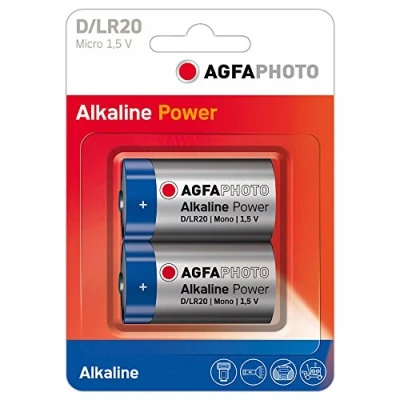 Bild av AgfaPhoto 70105 Mono D LR 20 batteri (paket med 2)
