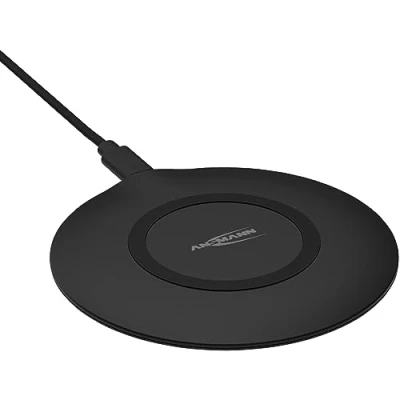Bild av ANSMANN WiLine 15R stazione di ricarica Qi, caricatore wireless, compatibile con tutti i dispositivi finali come iPhone, Samsung, Huawei, AirPods e altri ricevitori Qi