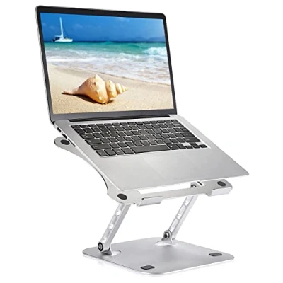 Bild av Usoun Laptopstativ, laptophållare, flervinkelstativ med värmeventil, justerbart laptopstativ för bärbar dator upp till 17 tum, kompatibelt MacBook Air, Pro, Dell, Samsung, Lenovo, Alienware