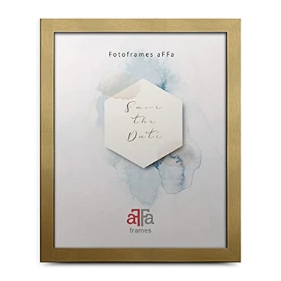 Bild av aFFa frames, Hekla, MDF bildramar, lättskött, rektangulär, med akrylglasfront, guld, 24 x 30 cm