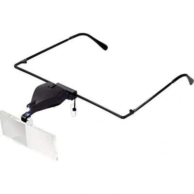 Bild av TOOLCRAFT TO 5137812 Förstoringsglasögon med LED belysning Förstoringsfaktor: 1.5 x, 2.5 3.5 x Linsstorlek: (L B)