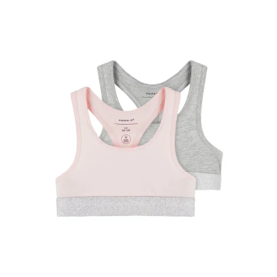 Bild av Name it Nkfshort 2 PACK Topp för barn, Storlek: 158/164, Barely pink