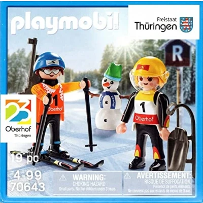 Bild av Playmobil 70643 vintersport övergård vinterspel 2023 begränsad specialuppsättning