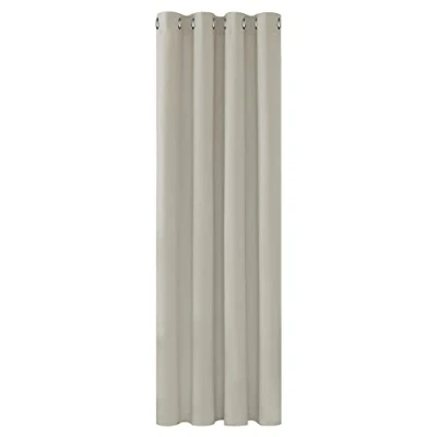 Bild av Deconovo mörkläggningsgardiner med öljetter Ogenomskinliga gardiner för sovrum, 160x132 cm (höjd x bredd), ljusbeige, 1 st