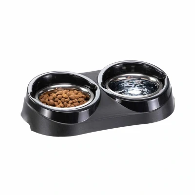 Bild av Ferplast Duo Feed 01 Grå 2x0,4L Antislip