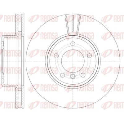 Bild av REMSA 6853.10 Disque de frein Essieu avant 324, 324 30 5 ventilé BMW: Berline, Touring, 6 Coupe