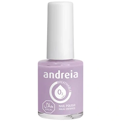 Bild av Andreia Halal Nagellack som andas Vattengenomsläppligt Veganskt och Plågeri fri Färg B1 Lila 10.5 ml