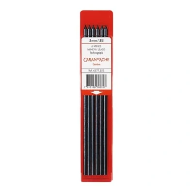 Bild av Caran d&#039;Ache grafit minor 3 mm etui med 6 stycken B