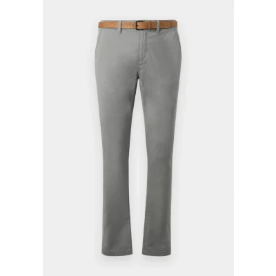 Bild av TOM Tailor Denim SLIM FIT Chino WITH BELT Chinos, Storlek: 28x32, Castlerock grey