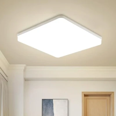Bild av Combuh taklampa LED 48 W 4320 Lm lätt att installera lämplig för moderna sovrum vardagsrum kök fyrkant Ø30 cm Modern varm vit (4000K)