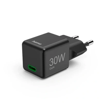 Bild av Snabb laddare, USB C, PD/QC/GaN, Super Mini 30 W, svart