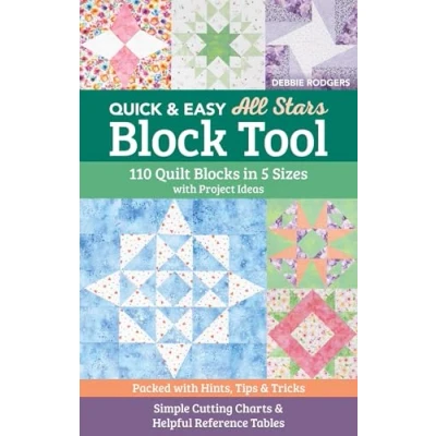 Bild av Quick &amp; Easy All Stars Block Tool: 110 Quilt Blocks in 5 Sizes with Project Ideas