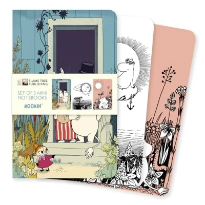 Bild av Moomin Mini Notebook Collection: Unser beliebten Notizbücher im 3er Pack mit flexiblen, künstlerisch gestalteten Einbänden jeweils unterschiedlichen Motiven des Künstlers
