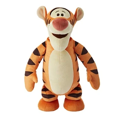 Bild av Disney HHL52 Tigger plysch karaktär leksak (ca 30 cm), mjuk gosig docka, sjunger och hoppar, gåva för barn från 3 år