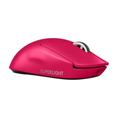 Bild av Logitech G PRO X SUPERLIGHT 2 LIGHTSPEED Trådlös spelmus, 8K Polling, lättvikt, LIGHTFORCE hybridbrytare, HERO sensor, 888 IPS, 44K DPI, 5 programmerbara knappar, USB C, PC &amp; Mac Rosa