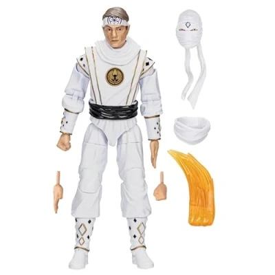 Bild av Hasbro Power Rangers x Cobra Kai Ligtning Collection Morphed Daniel LaRusso White Crane Ranger 15 cm