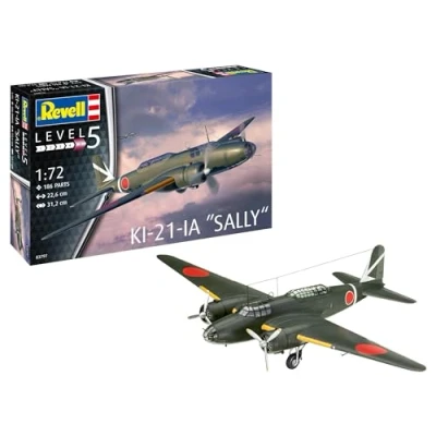 Bild av Revell 03797 Ki 21 la Sally 1:72 Skala obyggd/omålad plast modellkit, gjuten färg