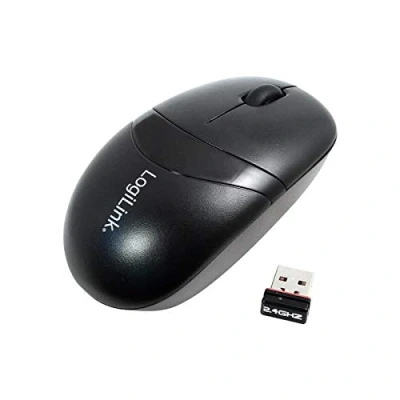 Bild av LogiLink Mouse optical wireless 2.4 GHz with 3 Button black Optic knappar Svart