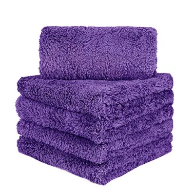 Bild av BW&amp;HM Automatiska torkdukar i mikrofiber, superabsorberande bilrengöringsduk, 40 x cm, 5 pack (lila)