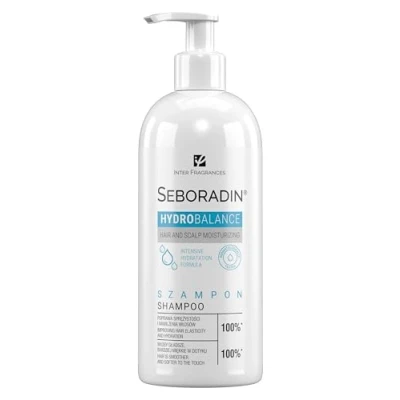 Bild av Seboradin Shampoo Hårschampo Intensiv Hårbottenvård För Alla Hår Och Hårbottentyper Återfuktande Torrt Förbättrad Elasticitet Aloe Vera Lavendelvatten Hydro Ballance 400 ml