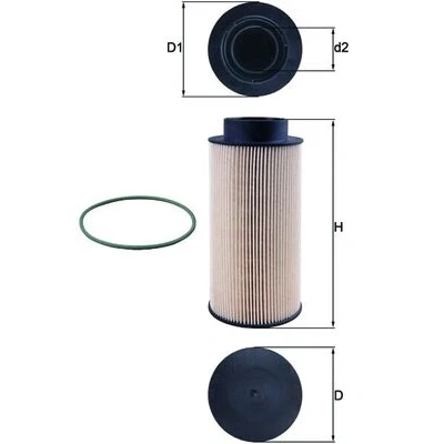 Bild av MAHLE ORIGINAL KX 182/1D Filtre à Carburant Cartouche filtrante SCANIA: L,P,G,R,S series, 4 P,G,R,T series