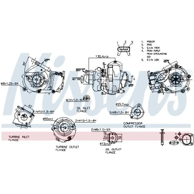 Bild av Turbo, alpina d3, d3 coupé, kombi, bmw 5 [e60], touring [e61], x3 [e83], 11652287495, 11652433122, 11657794020, 11657794021, 116577