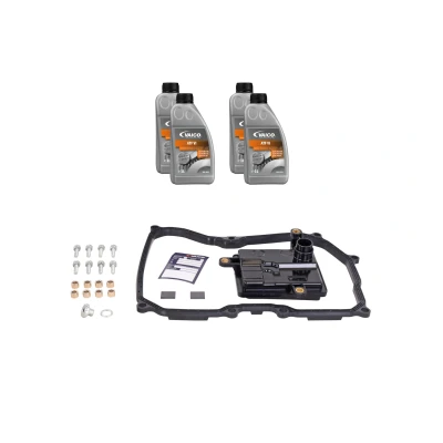 Bild av VAICO V10 8037 XXL Jeu de pièces, Vidange boîte automatique avec joint d&#039;étanchéite, accessoires quantité d&#039;huile pour rinçage à l&#039;huile