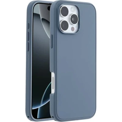 Bild av Otterbox Symmetry Series MagSafe skal för iPhone 16 Pro Max, stötsäkert, fallsäkert, skyddande tunt fodral, testad till militärstandard 3x, Blå