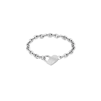 Bild av BOSS SS Chain Bracelet WITH Stamped Monogram Heart Armband, Storlek: One Size, Sliver