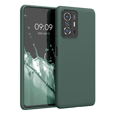 Bild av kwmobile Fodral kompatibelt med Xiaomi 11T / Pro mjukt och fint skydd av TPU silikon skumgrönt