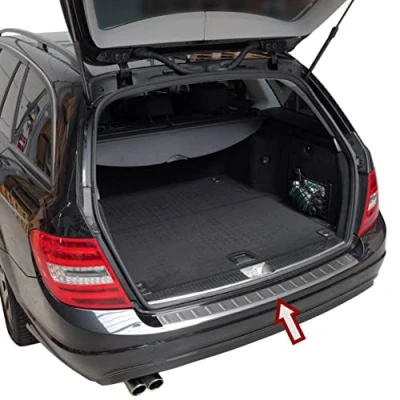 Bild av Stötfångarskydd rostfritt stål krom kompatibel med Mercedes C KLASSE, S204 T MODELL 20072015 premiumkvalitet från RECAMBO