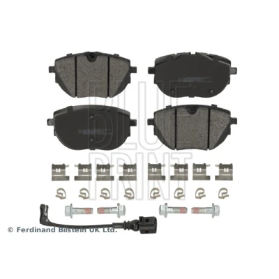 Bild av BLUE PRINT ADBP420094 Jeu de plaquettes frein Essieu avant contact signal d&#039;usure inclus avec monture VOLKSWAGEN: Transporter 6