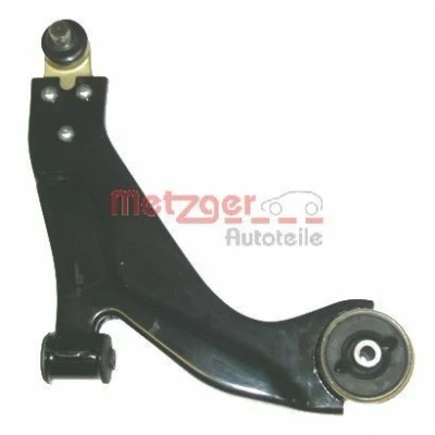 Bild av METZGER 58042502 Bras de suspension avec support en caoutchouc, rotule inférieur, Essieu avant droit barre oscillant transversal