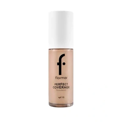 Bild av Flormar Perfect Coverage foundation 135 Hazel Flytande med hög täckning och SPF 15 Långvarig, återfuktande makeup för torr mogen hud 101 Pastelle Np