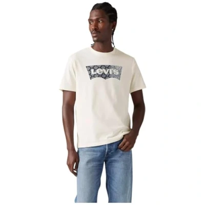 Bild av Levi&#039;s Graphic Crewneck TEE Tshirt med print, Storlek: Large, Mid tone heather grey