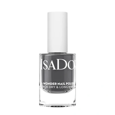 Bild av IsaDora nagellack snabbtorkande långvarig och lätt att applicera individuell nageldesign veganskt nagelpolish i olika färger 138 grafitgrå