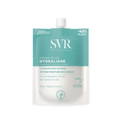 Bild av SVR Rich Hydraliane Face Cream Intensiv återfuktning glycerin kräm + hyaluronsyra för känslig, torr, dehydrerad hud 100 % naturliga ingredienser anti gaspi pack 50 ml