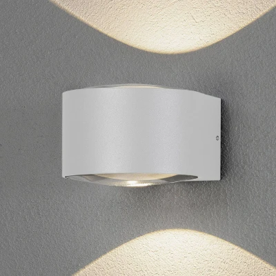 Bild av Konstsmide LED utomhusvägglampa Gela, up/down, vit