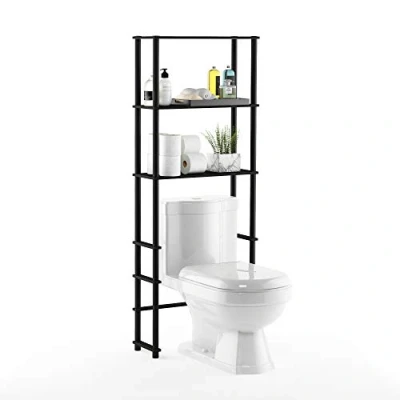 Bild av Furinno badrumsförvaring, trä, espresso/svart, en storlek