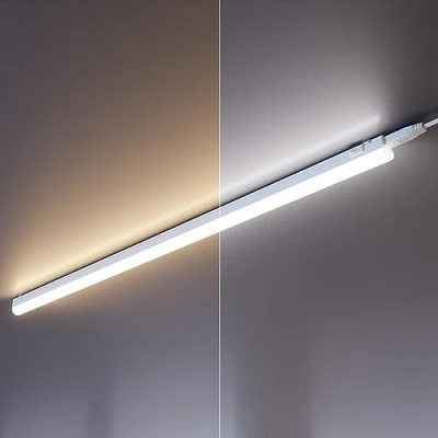 Bild av ledscom.de Set med 2 st LED lampor för underskåp Rigel, 87,3 cm vardera, justerbar färgtemperatur, 20,2 W, 1122 lm vardera