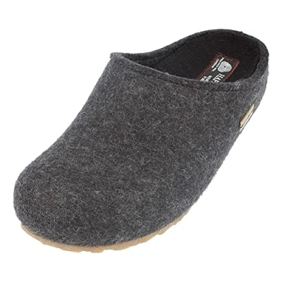 Bild av HAFLINGER Unisex vuxna Grizzly Michl tofflor, Grau grafit 377 43 EU