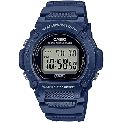 Bild av Casio W 219 Unisex Digitalklocka, Storlek: One Size, Blue
